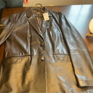 Brand new fine, soft Turkish designer leather jacket 🧥